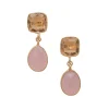 Lola Earrings in Pink & Peach