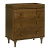 Lolly 3-Drawer Changer Dresser with Removable Changing Tray in Natural Walnut