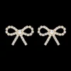 London Bow Earrings in Cyrstal
