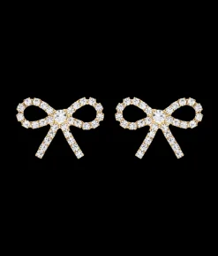 London Bow Earrings in Cyrstal