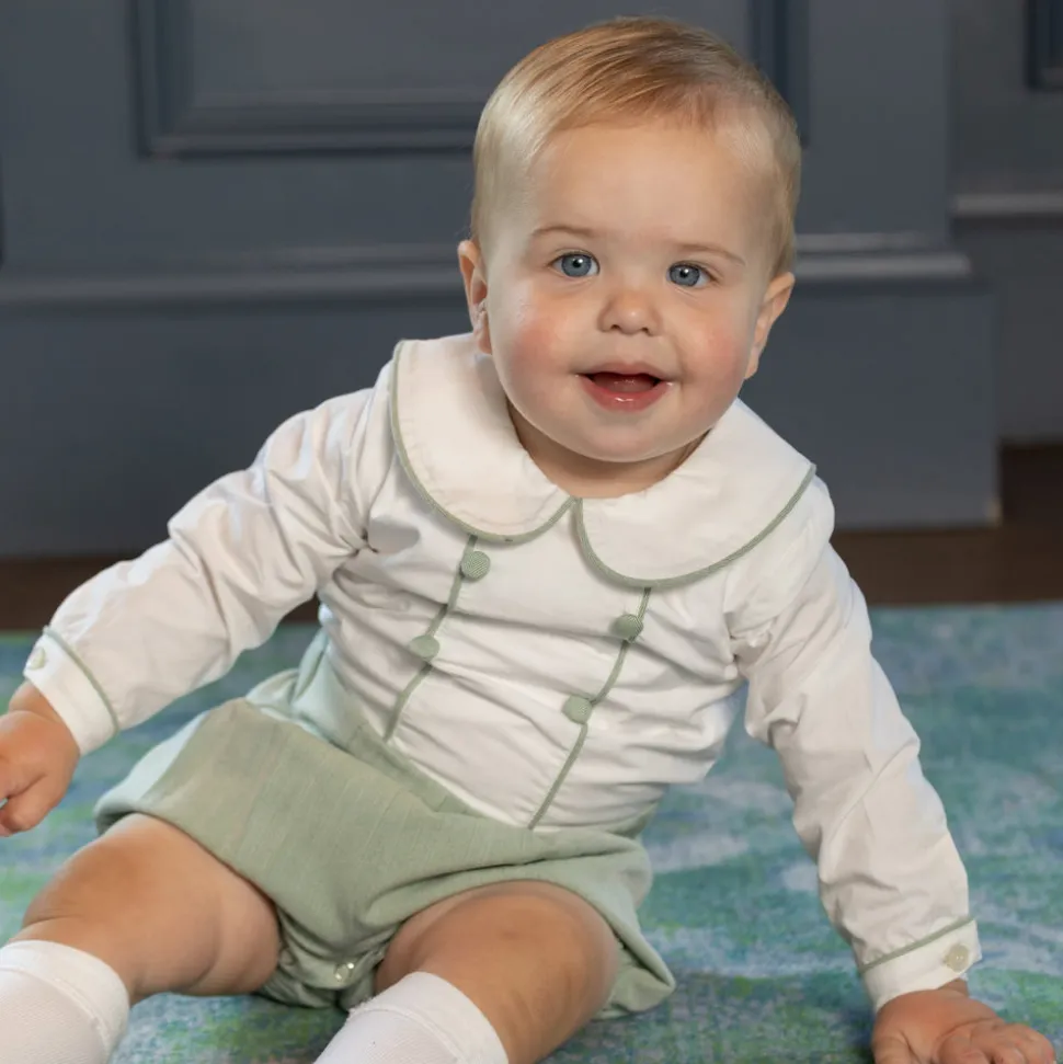 Long Sleeve Barrett Bubble in Hanover Herringbone