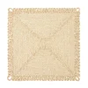 Loopy Square Placemat in Natural, Set of 4
