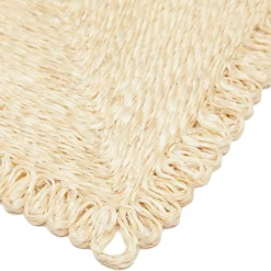 Loopy Square Placemat in Natural, Set of 4