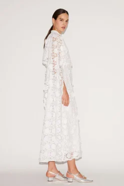 Loretta Dress White Embroidered Cotton