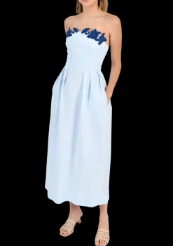 Lorr Embroidered Midi Dress