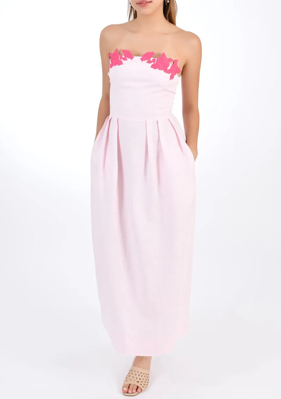 Lorr Embroidered Midi Dress