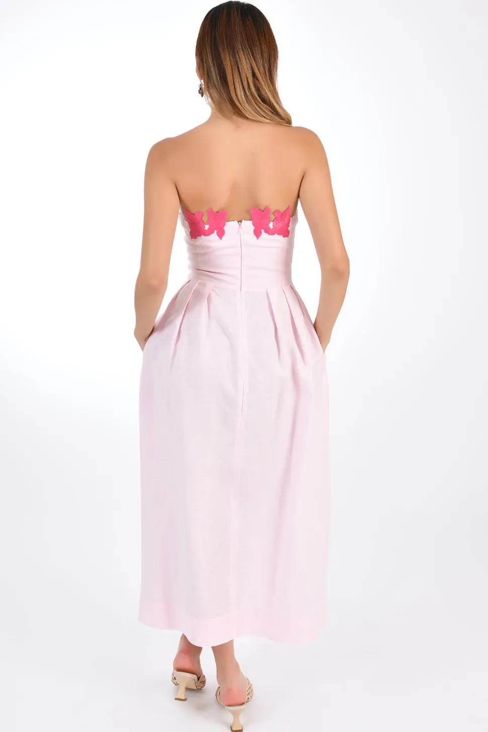 Lorr Embroidered Midi Dress