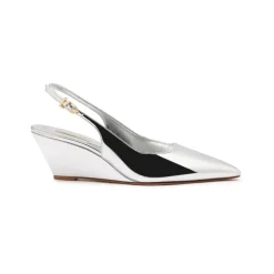 Loulou Pump in Silver Specchio