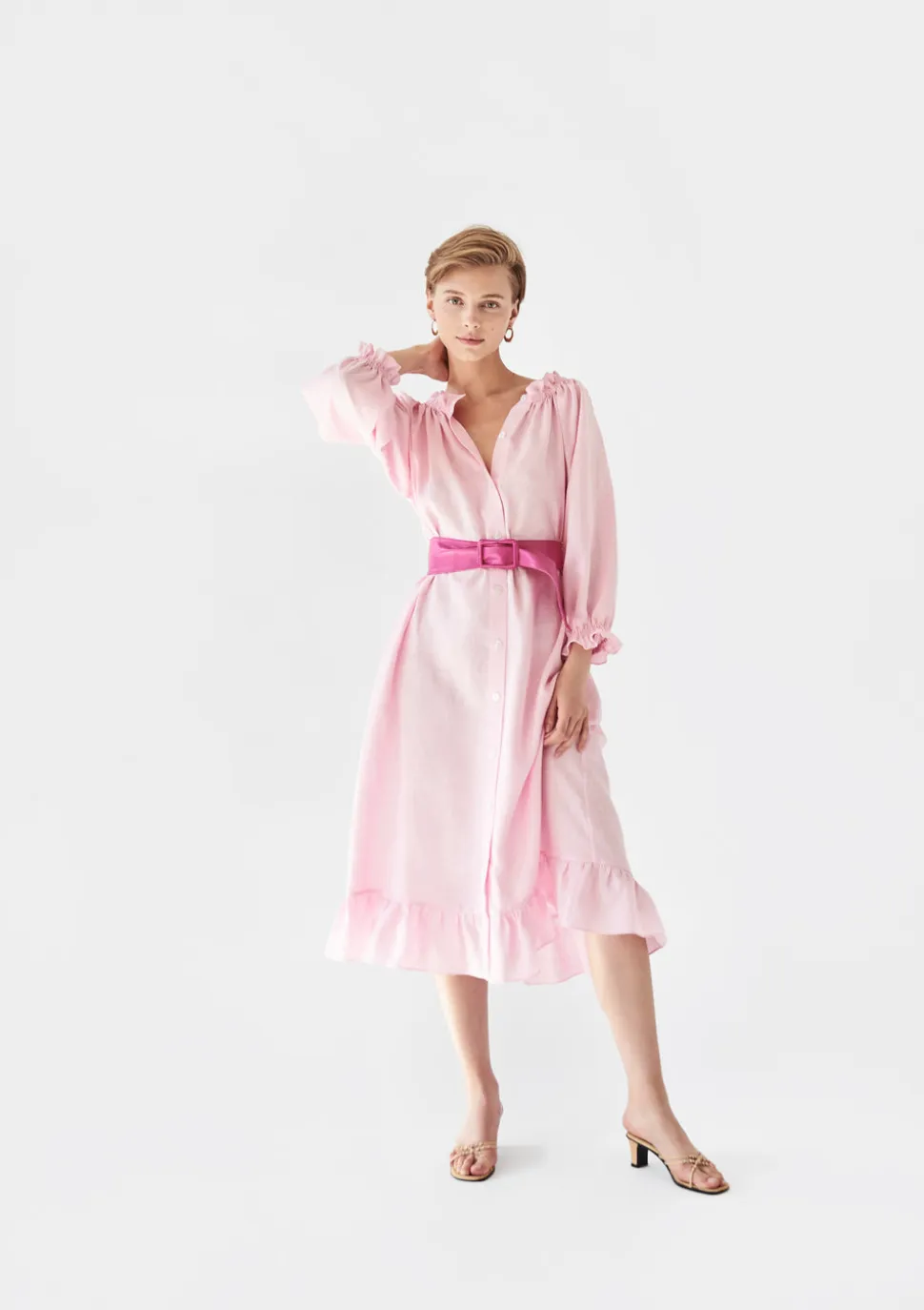Loungewear Dress in Light Pink