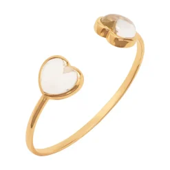 Love Bangle in Clear Quartz