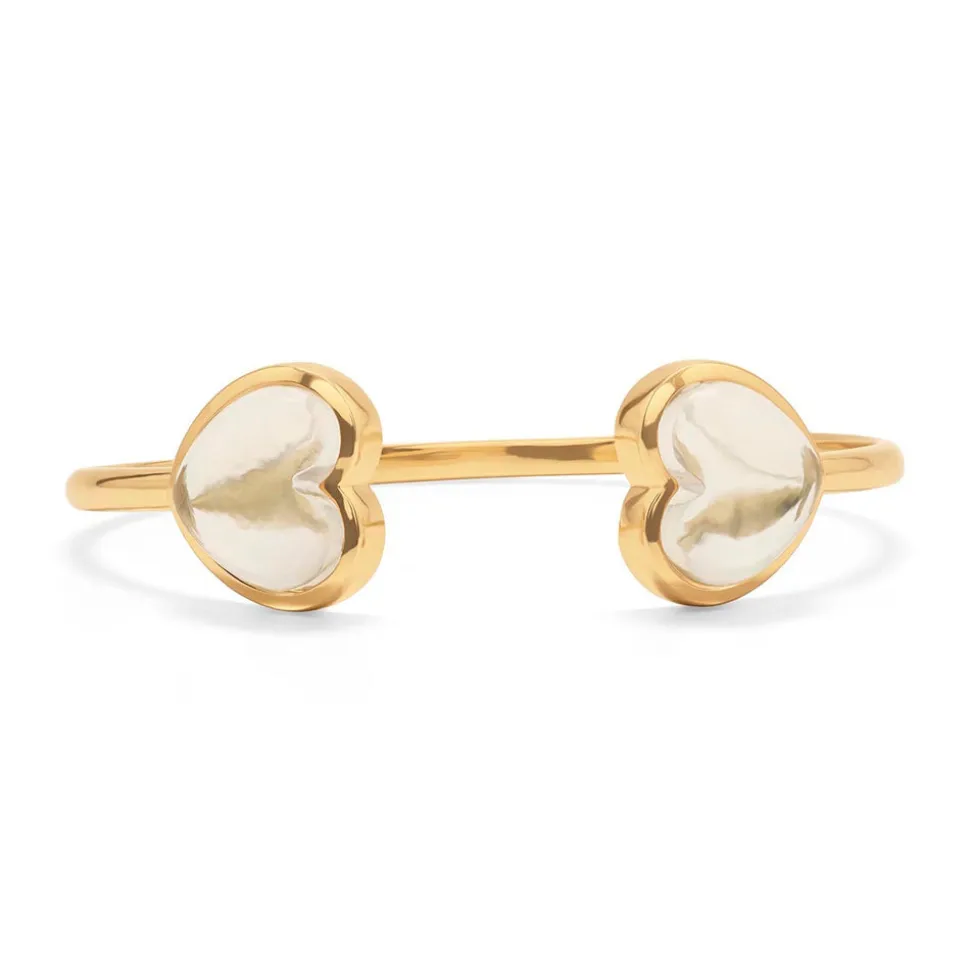 Love Bangle in Clear Quartz