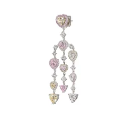 Love Heart Chandelier Earrings