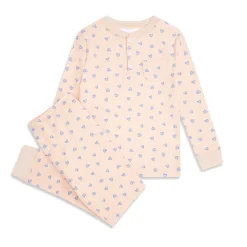 Love Heart Pajamas in Pink