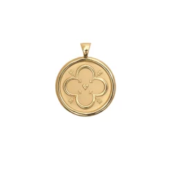 Love JW Small Pendant Coin Necklace