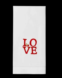 LOVE Square Hand Towel