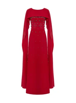 Luanne Gown Red Embellished Sable