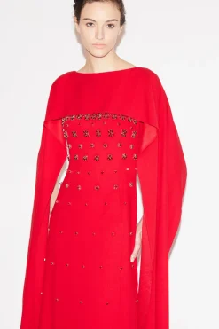 Luanne Gown Red Embellished Sable