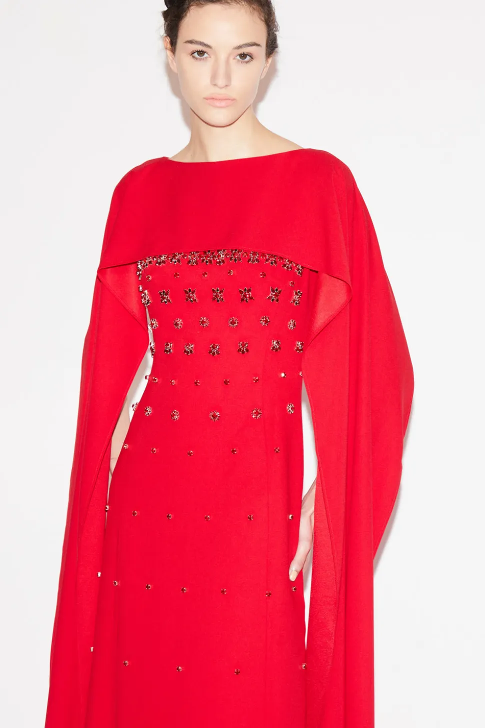 Luanne Gown Red Embellished Sable