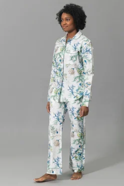 Luca Pajama Set in Del Tesoro Sea