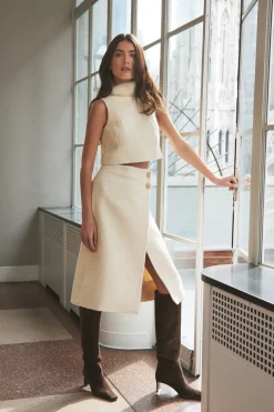 Luca Skirt in Cloud Tweed