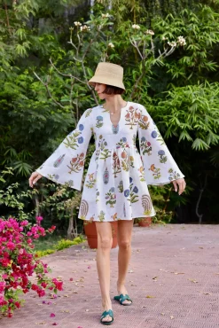Lugano Mini Dress in Botanical