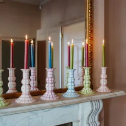 Lumiére Gingham Candle Holder
