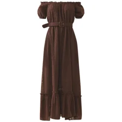 Luna Dress in Chocolate Martini