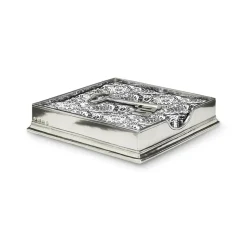 Luncheon Napkin Box with Key Weight