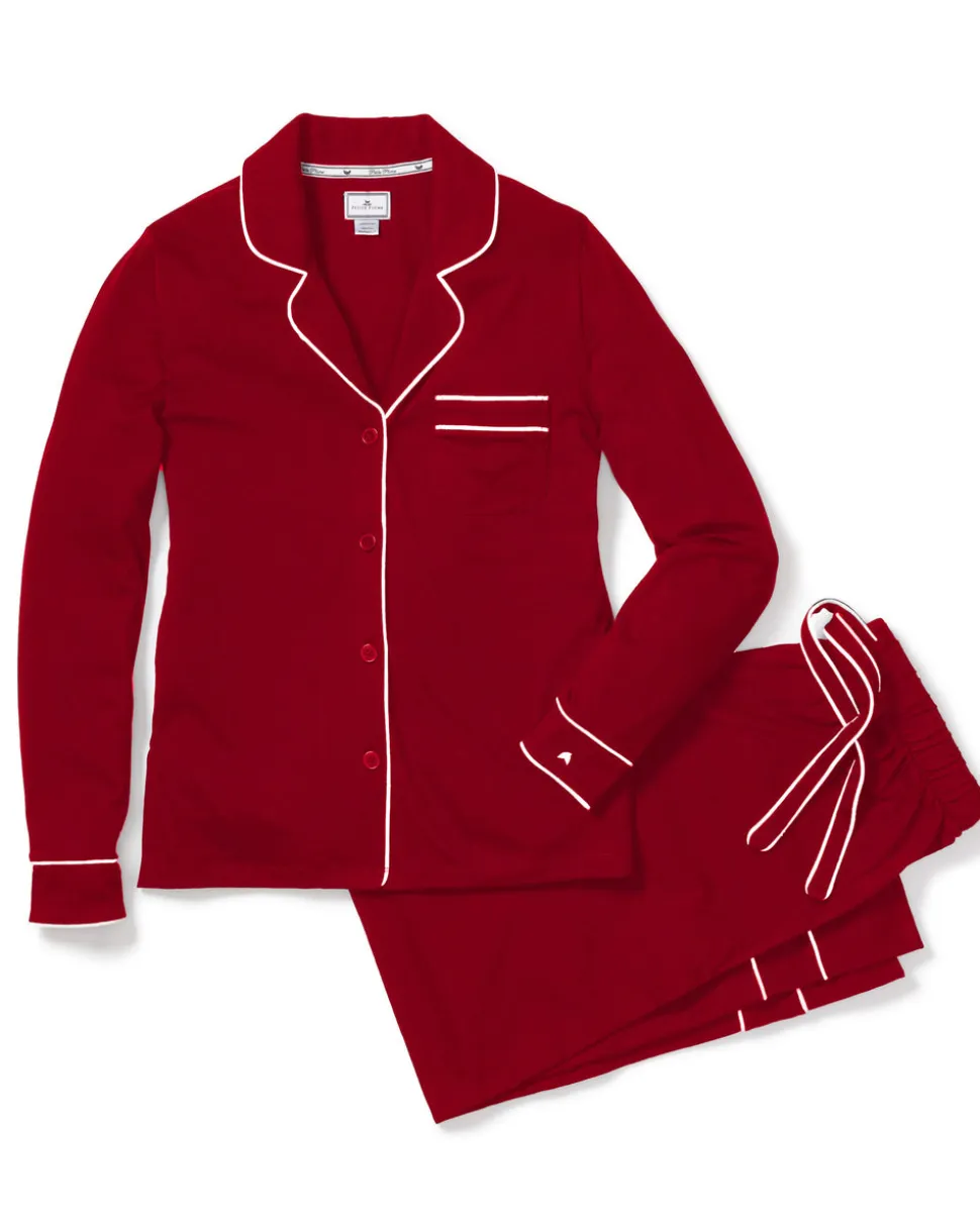 Luxe Pima Bordeaux Astaire Pajama Set