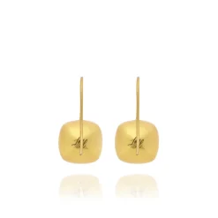 Luzia Button Earrings in Citrine & 14K Gold