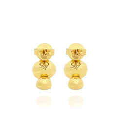 Luzia Demi-Hoop Earrings in Yellow Citrine & 14K Gold