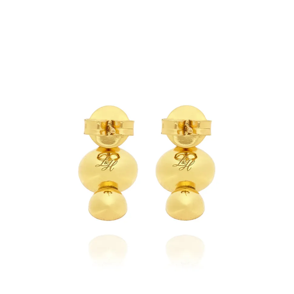 Luzia Demi-Hoop Earrings in Yellow Citrine & 14K Gold