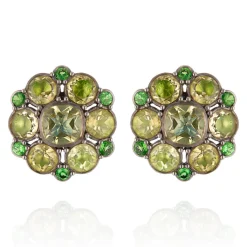 Luzia Duquesa Cluster Earrings in Lemon Quartz