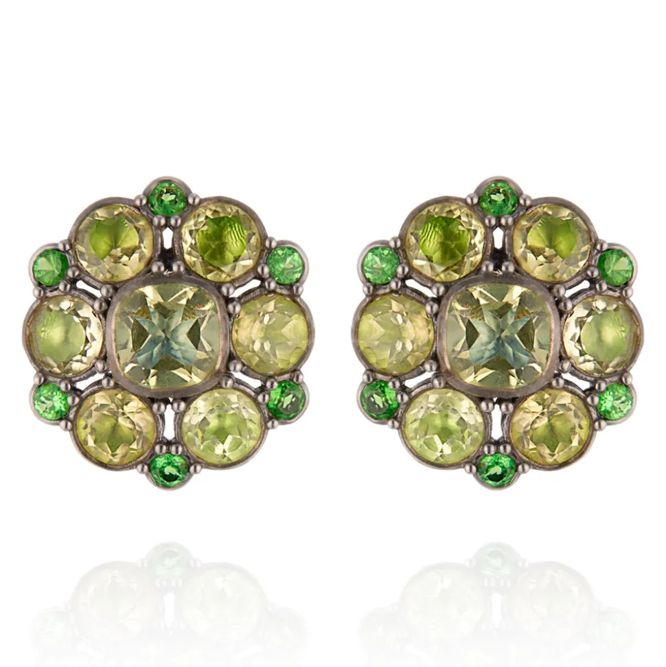 Luzia Duquesa Cluster Earrings in Lemon Quartz
