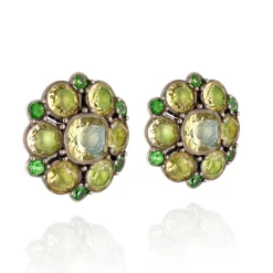 Luzia Duquesa Cluster Earrings in Lemon Quartz
