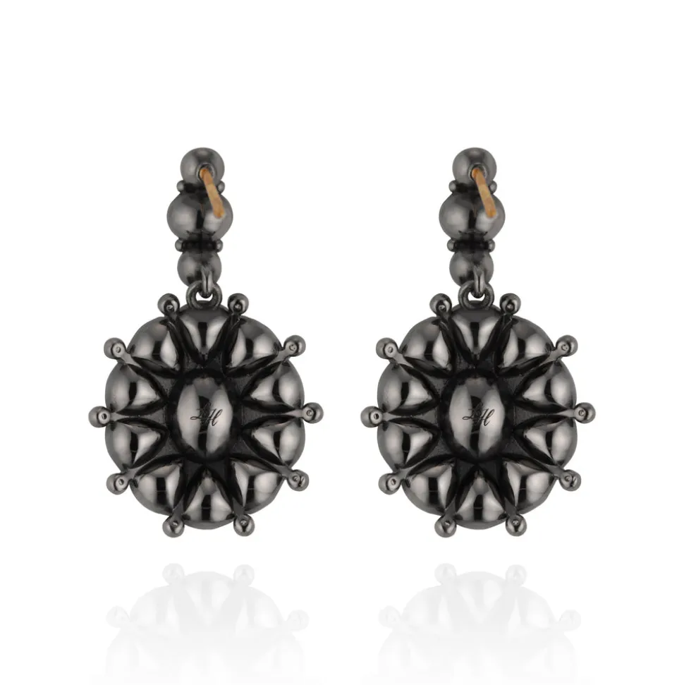 Luzia Princesa Cluster Drop Earrings in Lavender Moon Quartz