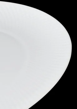 Lyngby Porcelain Rhombe Oval Serving Dish in White