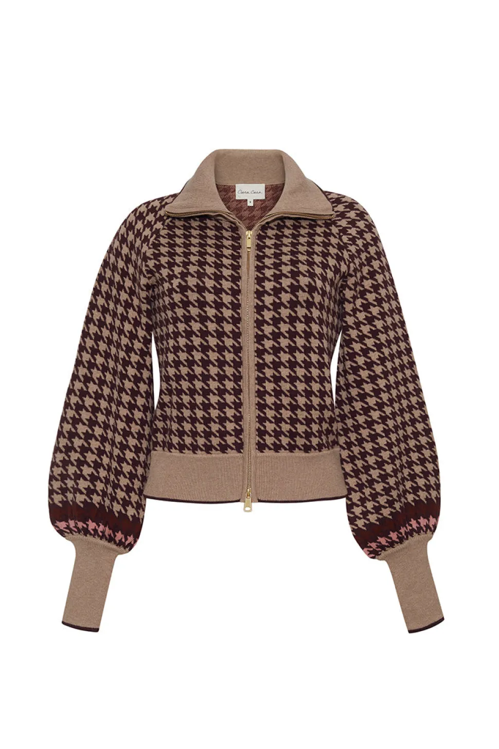 Lyss Jacket in Houndstooth Multi Taupe