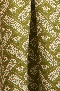 Maddy Dress in Legacy Jacquard Olive