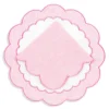 Made-to-Order Colette Linen Placemat and Napkin, Set of 12 in Pink