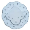 Made-to-Order Margueritte Linen Placemat and Napkin, Set of 12 in Light Blue