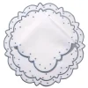 Made-to-Order Suzette Linen Placemat and Napkin, Set of 12 in Blue