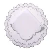 Made-to-Order Suzette Linen Placemat and Napkin, Set of 12 in Silver