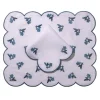 Made-to-Order Violette Linen Placemat and Napkin, Set of 12 in Blue