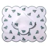 Made-to-Order Violette Linen Placemat and Napkin, Set of 12 in Green