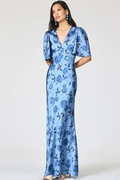Mae Gown in Wild Steel Roses