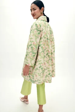 MAE x Scalamandré Goldie Coat in Jardin De Chine