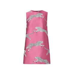 MAE x Scalamandre Laurel Dress In Leaping Cheetah