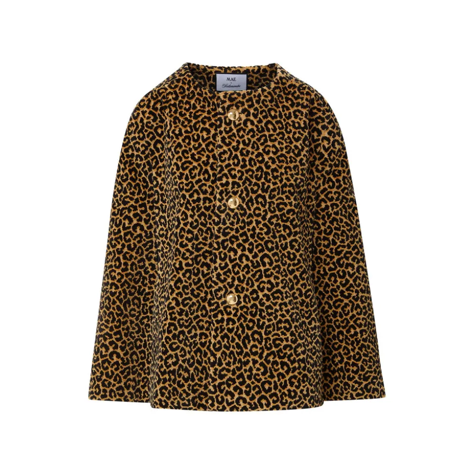 Mae x Scalamandre Selene Cape in Panthera Velvet
