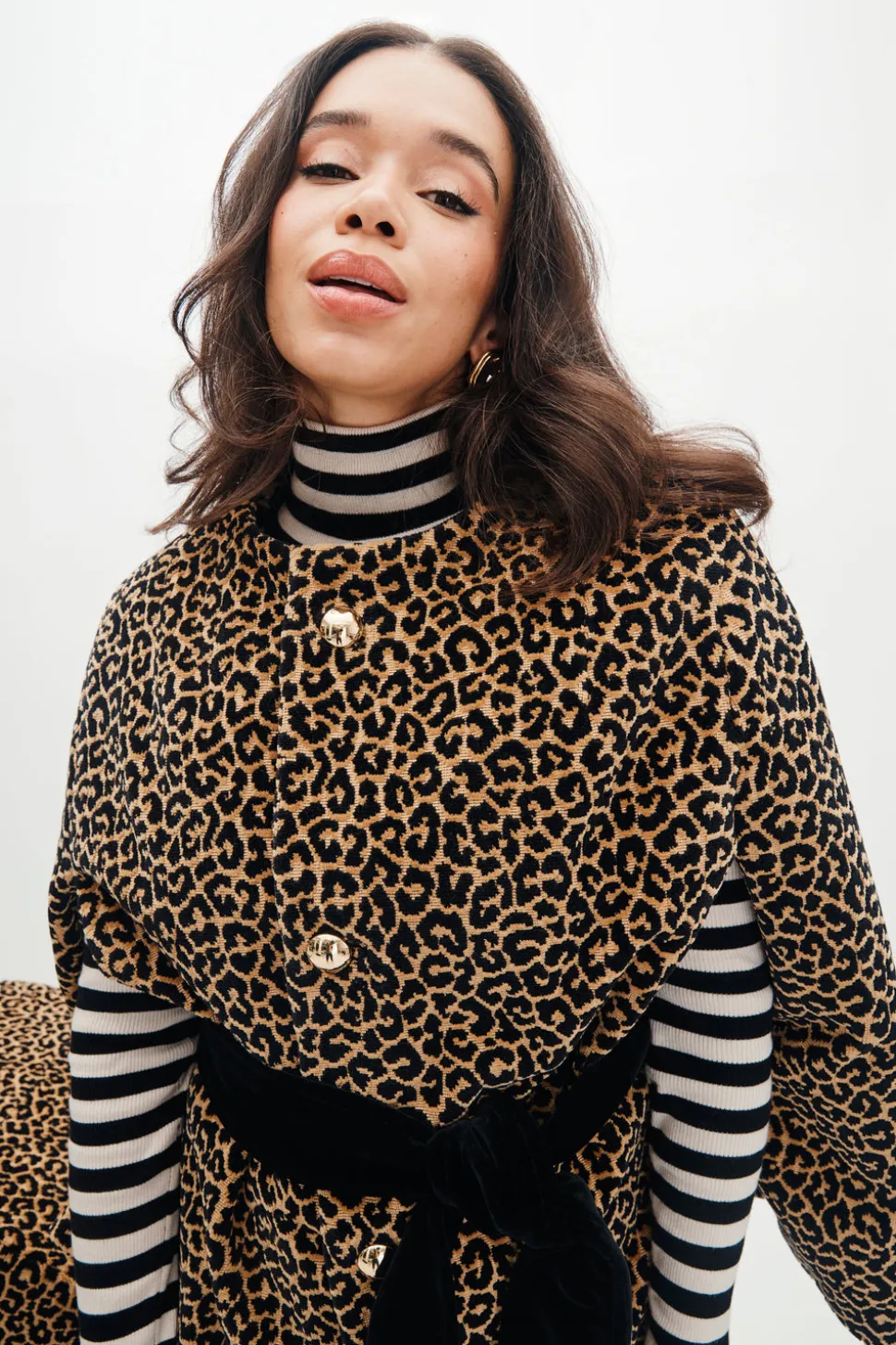 Mae x Scalamandre Selene Cape in Panthera Velvet